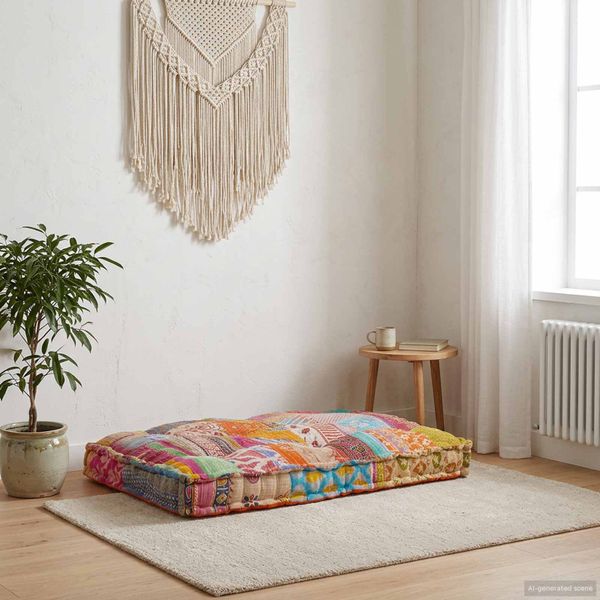 vidaXL Vankúš na paletový gauč Viacfarebný 120 x 80 x 12 cm Látka