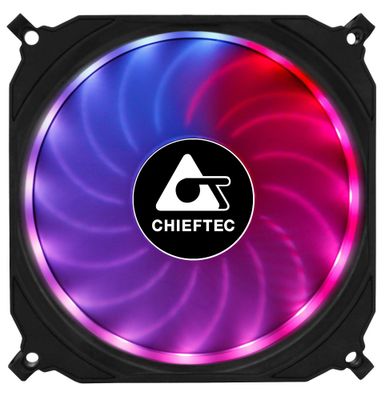 CHIEFTEC ventilátor Tornado / 120mm fan / RGB LED / ultratichý 16 dBa Ventilátor, 120mm, RGB podsvietenie, ultratichý 16dBa