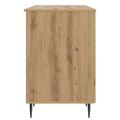vidaXL Stôl Dub artisan 142,5 x 50 x 75 cm Kompozitné drevo