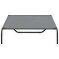 vidaXL vyvýšená posteľ pre psa sivá 130x80x20 cm Oxford látka a oceľ