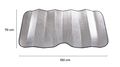 Slnečná clona na predné okno auta CAR SUNSHADE PRO 6, 150 x 70 cm SIXTOL