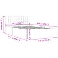 vidaXL Hydraulický posteľný rám+úložný priestor, látka 140x200 cm