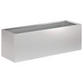 vidaXL Záhradný kvetináč 2 ks Strieborná 40 x 20 x 20 cm