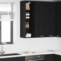 vidaXL Závesná skrinka Čierny dub 30 x 29,5 x 100 cm Kompozitné drevo