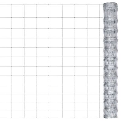 vidaXL Záhradný plot pozinkovaná oceľ 50x1,25 m strieborný