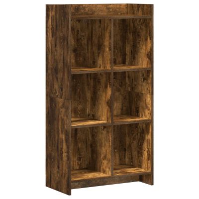 vidaXL Knižnica Dymový dub 59 x 30 x 111 cm Kompozitné drevo