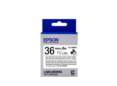Epson Label Cartridge LK-7WBVS čierna na bielom cable tape, 36mm