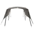 vidaXL Strieška Bimini s 4 oblúkmi a stenami 243x(230-244)x137 cm