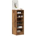 VidaXL Skrinka na topánky Old Wood 32x35x92 cm Engineered Wood