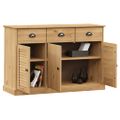 vidaXL Komoda so zásuvkami VIGO 113x40x75 cm borovicový masív