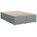 vidaXL Posteľ boxspring s matracom Svetlosivá 160 x 200 cm Látka