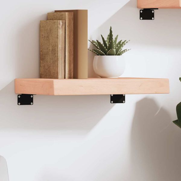 vidaXL Nástenná polica 40x30x(2-4) cm neošetrený dubový masív
