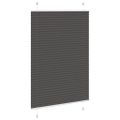 vidaXL plisovaná roleta čierna 100x150 cm Šírka látky 99,4 cm