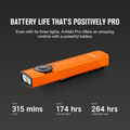 Arkfeld Pro Class 1 (Orange) CW OLIGHT 3.7V 1500mAh
Rechargeable 
(Built-In)
