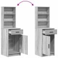 vidaXL Highboard Sivý Sonoma 41 x 40 x 135 cm Kompozitné drevo