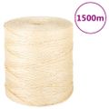 vidaXL Lano 100 % sisal 2 mm 1500 m