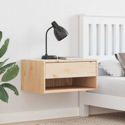 vidaXL Nočný stolík 2 ks Hnedá 50 x 32,5 x 24 cm Borovicový masív