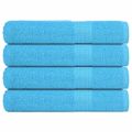 vidaXL Uteráky FROGN 4 ks tyrkysové 100x200 cm 360 g/m²