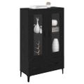 vidaXL Highboard Čierny dub 70 x 31 x 115 cm