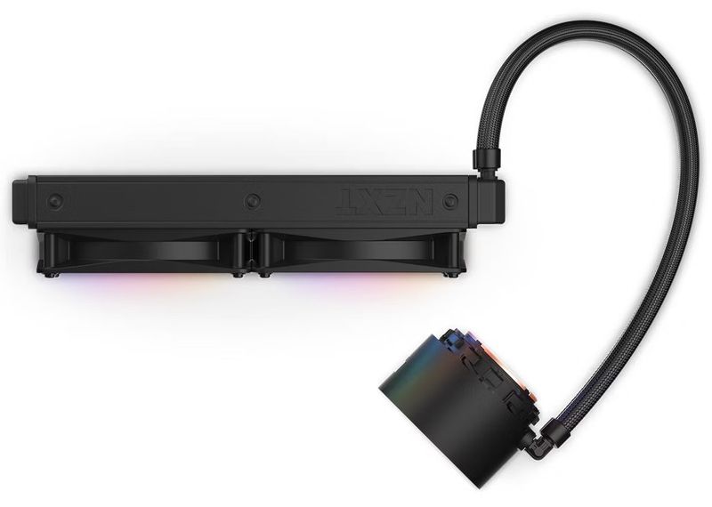 NZXT vodní chladič Kraken 240 ELITE RGB / 2x120mm RGB fan / 4-pin PWM / LCD disp. / 6 let Vodní chladic, pro CPU, pro Intel i AMD, LCD displej, 2× 120mm ventilátor, socket 1700, 1200, 115x, AM5, AM4, 4pin PWM, RGB, 6 le