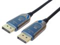 PremiumCord 8K DP 1.4 optický 10m optický AOC kabel, DisplayPort 1.4, 8K 60Hz, 32,4 Gb/s, OM3, pozlacené konektory, 10 m