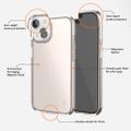 Ošklivé gumové puzdro Vogue pre iPhone 15 Plus 6,7" ružové zlato