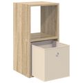 vidaXL Nočný stolík 2 ks Sonoma dub 30,5 x 27 x 59,5 cm