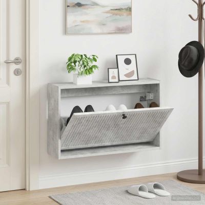 vidaXL Nástenný botník EDE 71 x 17 x 43 cm Kompozitné drevo