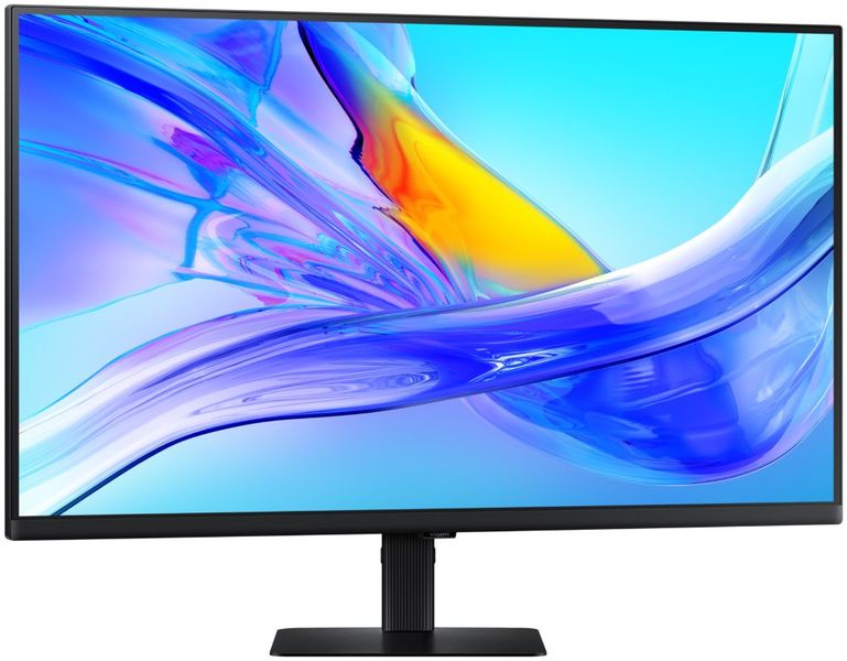 Samsung ViewFinity S8/S80UD/32"/VA/4K UHD/60Hz/5ms/Black/3R LED monitor, še", 3840×2160, VA, 5ms, 350cd/m2, HDMI, DisplayPort, 3× USB, 1× USB-C, LAN, Pivot, cerný, energ. tr. G