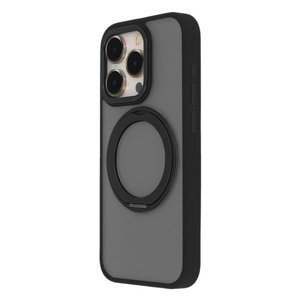 Otočný magnetický obal Secure Spinning Mag pre iPhone 15 Pro 6,1" čierny