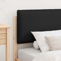 vidaXL Rám postele s čalúneným čelom Čierny 100 x 200 cm