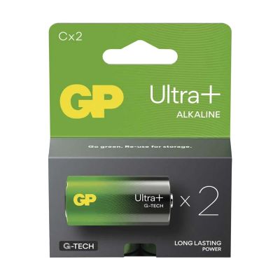 Batérie C (R14) alkalická GP Ultra Plus 2ks