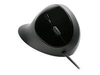 Myš - ergonomická - 5 tlačidiel - káblová - USB - čierna - maloobchod
