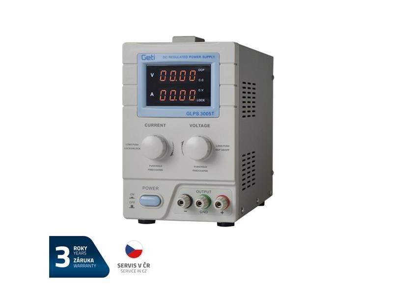 Zdroj laboratórny GETI GLPS 3005T  0-30V/ 0-5A
