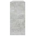 vidaXL Konzolový stolík, betónovo sivý 100x35x76,5cm, kompozitné drevo