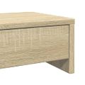 vidaXL Stojan na monitor so zásuvkami, dub sonoma, 100x27x15 cm, technické drevo
