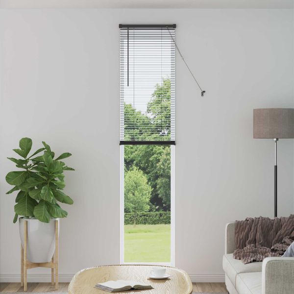 vidaXL Žalúzia Strieborná šedá 213 x 40 cm 25 mm PVC