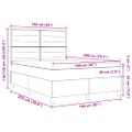 vidaXL Posteľ s pružinovým rámom s matracmi Čierna 160 x 200 cm látka