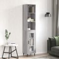 vidaXL Vysoká skrinka dub sonoma 34,5x34x180 cm spracované drevo
