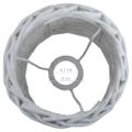 vidaXL Tienidlo lampy biele 25x17 cm prútené