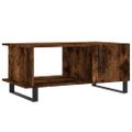vidaXL Konferenčný stolík dymový dub 90x50x40 cm kompozitné drevo