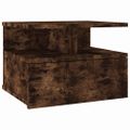 vidaXL Nástenný nočný stolík dymový dub 40x31x27 cm spracované drevo