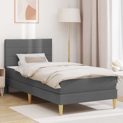 vidaXL Rám postele 90 x 200 cm Tmavo šedá