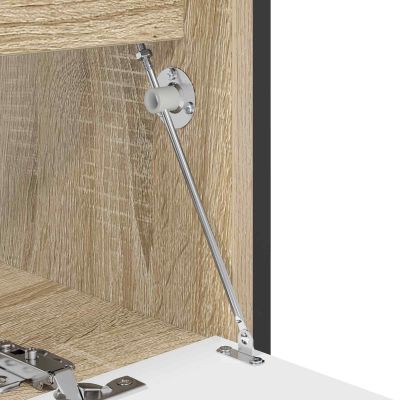 vidaXL Hinge na podporu viečka 12 pcs Strieborná 194 x 36 x 18 mm