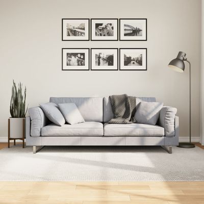 vidaXL Koberec IZA krátky vlas škandinávsky vzhľad krémový 160x230 cm