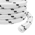 vidaXL Lano na čln 2.5 mm 50 m Biela Polyester