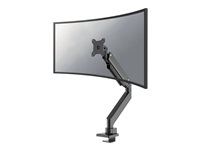 Montážna sada - plný pohyb - pre Displej LCD - hliník - čierna - veľkosť obrazovky: 10"-49" - upevnenie svorkou, priechodka, upevniteľné na stôl