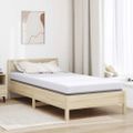 vidaXL Matracový topper z pamäťovej peny 90 x 190 cm Thick Mäkký Biela