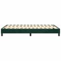 vidaXL Posteľný rám s boxspringom tmavozelený 120x200 cm zamat