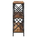 vidaXL Konzolový stôl Staré drevo 100 x 28 x 80,5 cm Kompozitné drevo